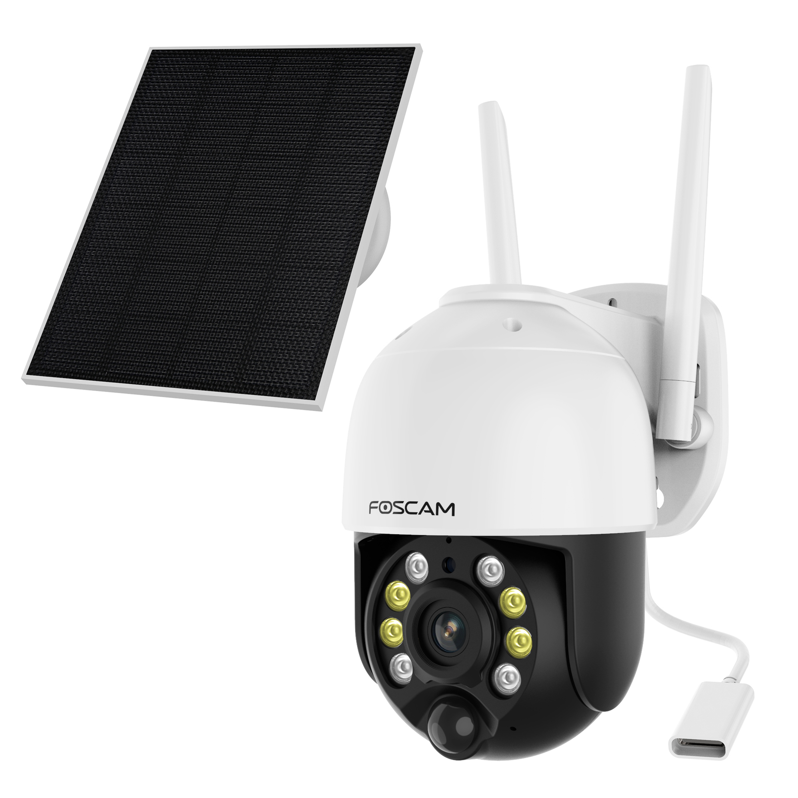 Foscam B4 Smart Solar Wire-Free PT Battery Wifi Camera with Color Night Vision Foscam B4 Smart Solar Wire-Free PT Battery Wifi Camera with Color Night Vision