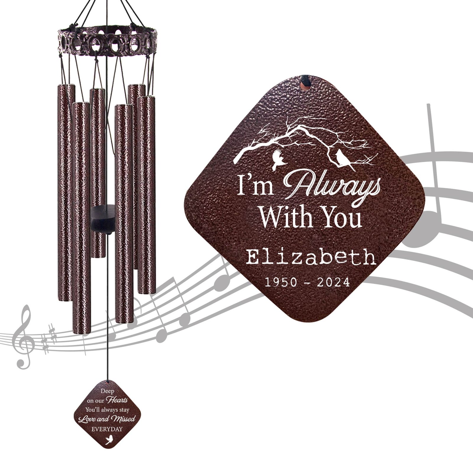Astarin Personalized Memorial Wind Chimes,Sympathy Gift for loss of loved ones-133 Astarin Personalized Memorial Wind Chimes,Sympathy Gift for loss of loved ones-133