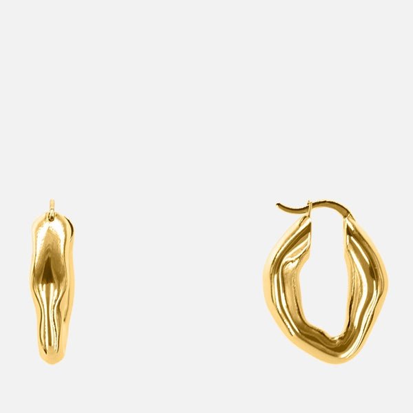 Oma The Label The Mira 18 Karat Gold-Plated Hoop Earrings Oma The Label The Mira 18 Karat Gold-Plated Hoop Earrings