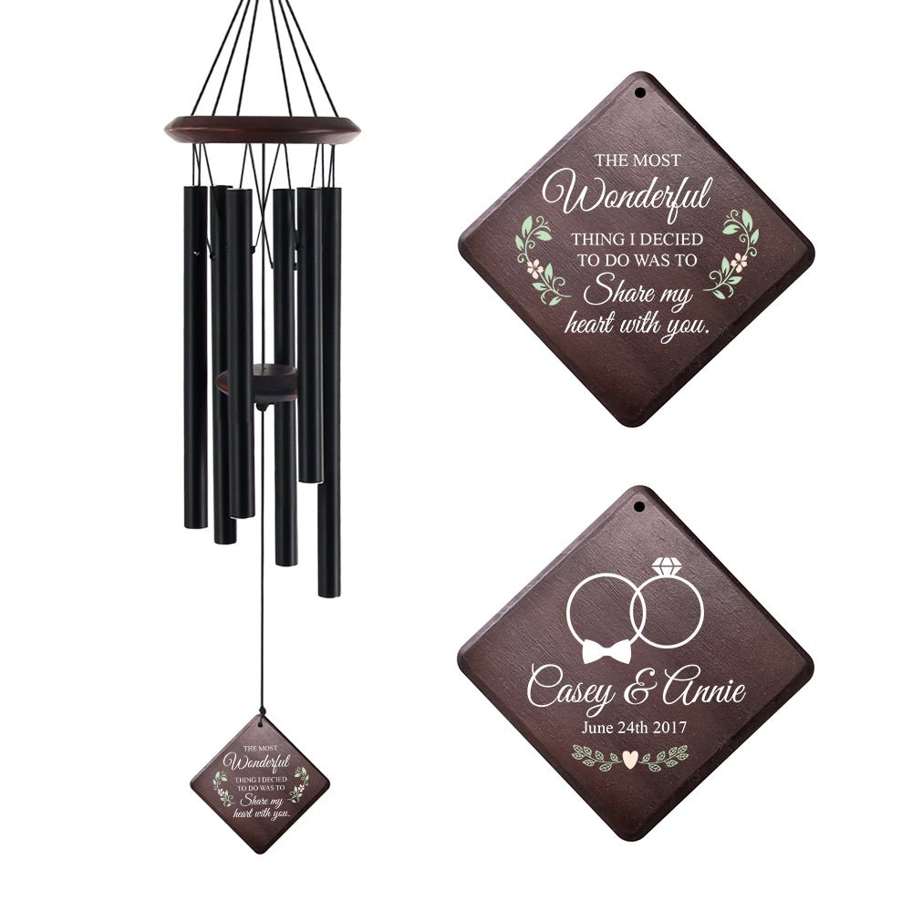 Astarin Personalized Wedding Anniversary Wind Chimes,Housewarming Wedding Gift -022 Astarin Personalized Wedding Anniversary Wind Chimes,Housewarming Wedding Gift -022