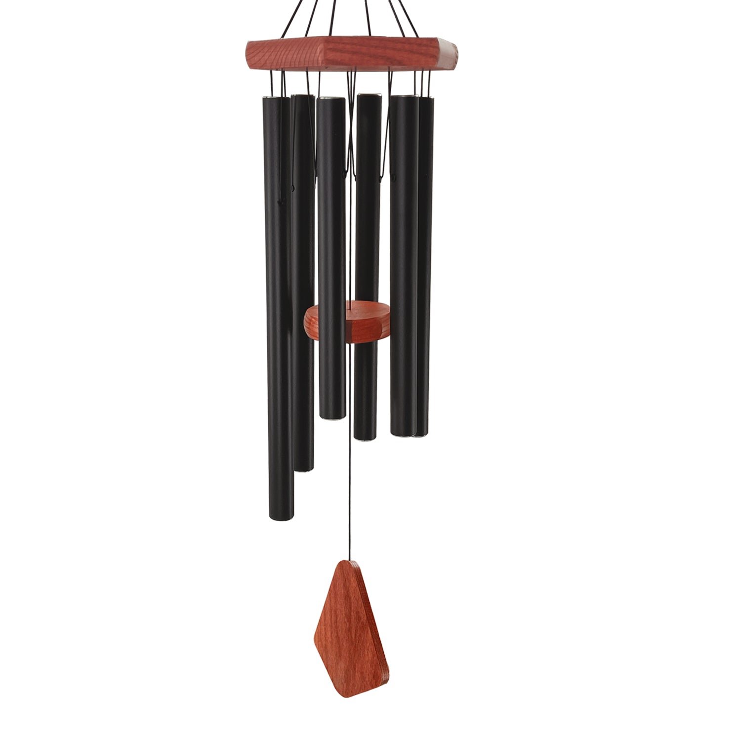 Outdoor Beautiful Melodies Wind Chimes-6 Tubes, 30 Inch, Black Outdoor Beautiful Melodies Wind Chimes-6 Tubes, 30 Inch, Black