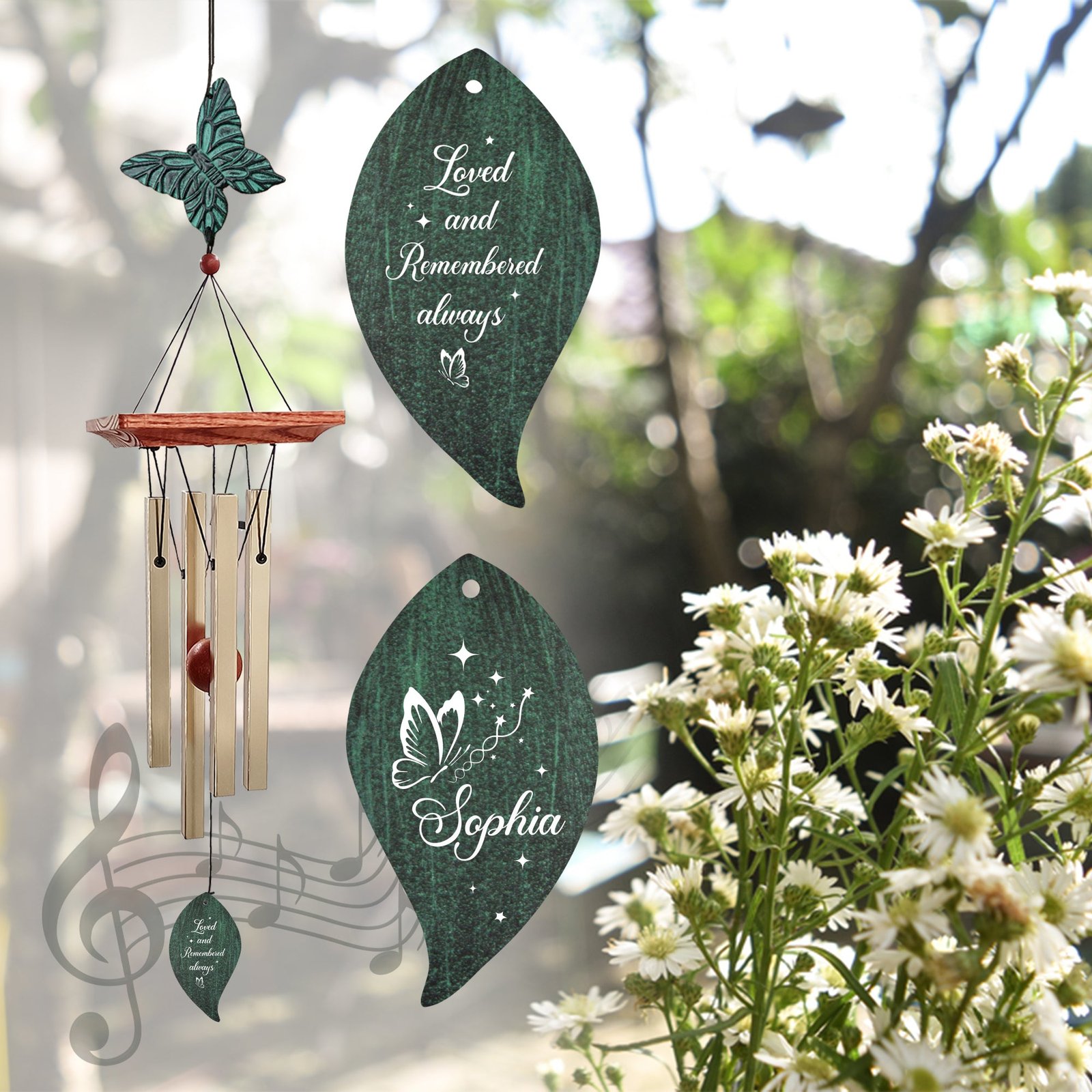 Astarin Personalized Memorial Wind Chimes,Sympathy Gift for loss of loved ones-115 Astarin Personalized Memorial Wind Chimes,Sympathy Gift for loss of loved ones-115