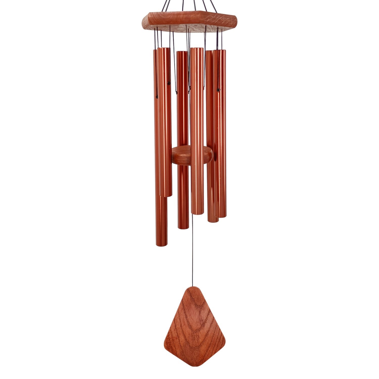 Outdoor Beautiful Melodies Wind Chimes-6 Tubes, 30 Inch, Copper Outdoor Beautiful Melodies Wind Chimes-6 Tubes, 30 Inch, Copper