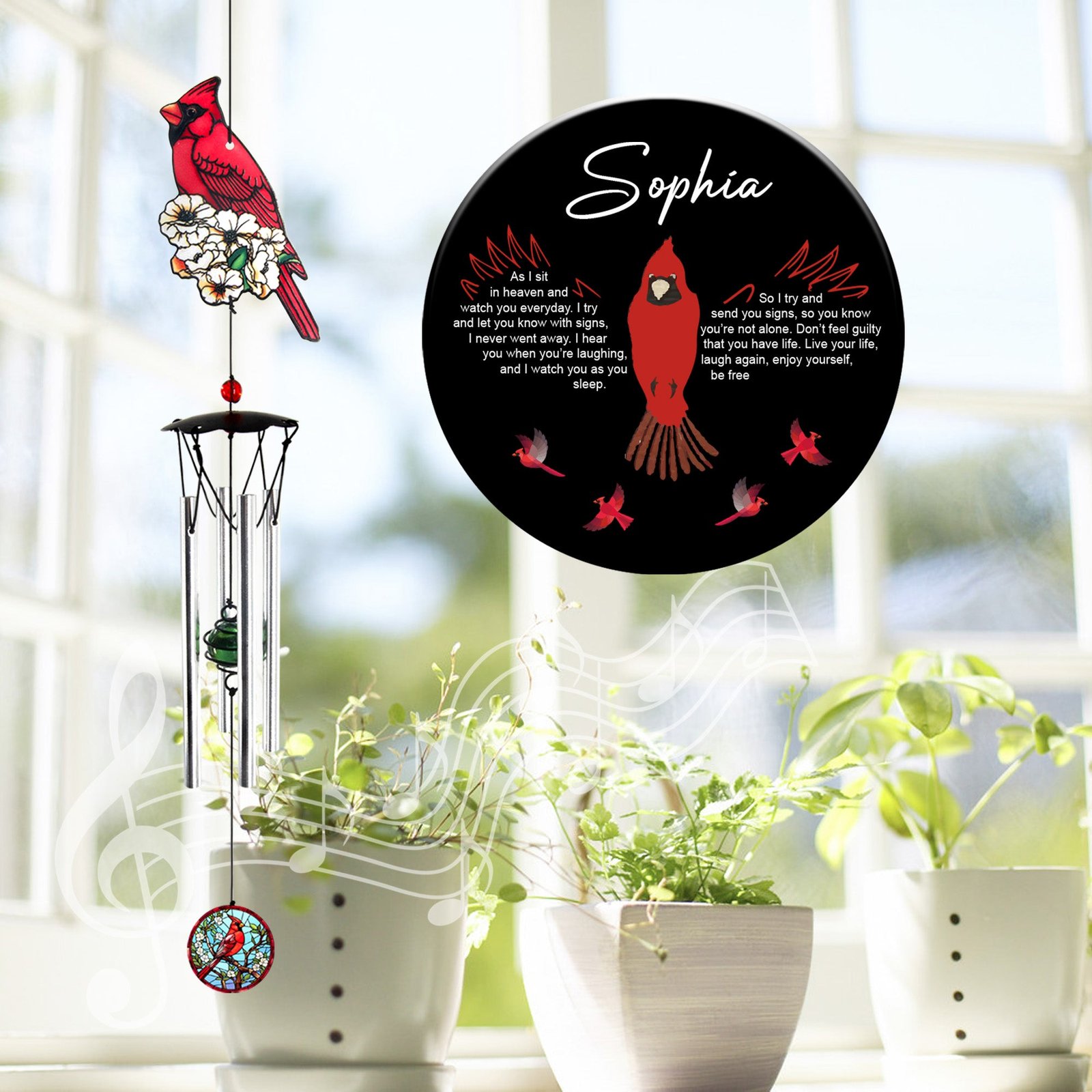 Astarin Personalized Memorial Wind Chimes,Sympathy Gift for loss of loved ones-124 Astarin Personalized Memorial Wind Chimes,Sympathy Gift for loss of loved ones-124