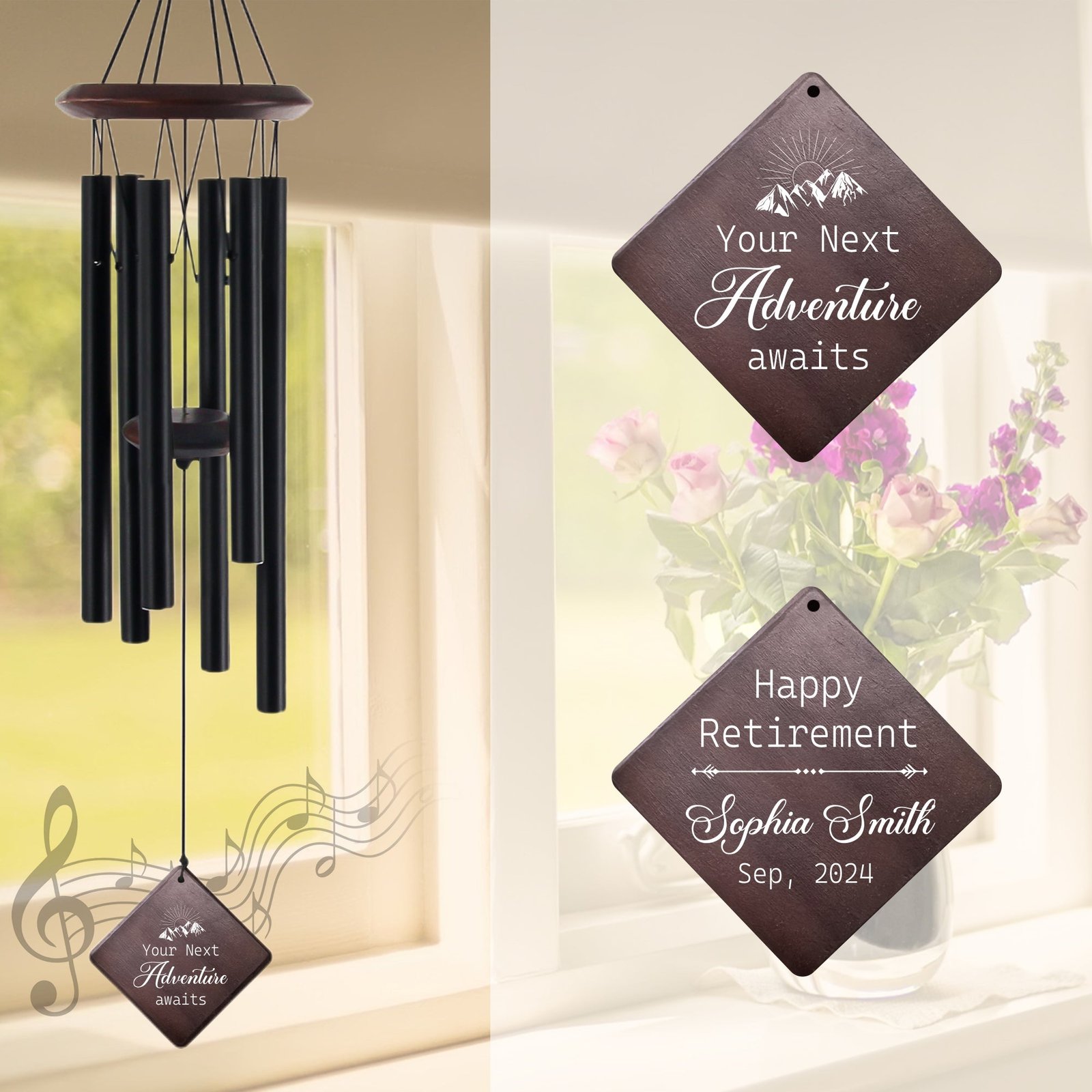 Astarin Personalized Wind Chimes for Retirement,Happy Retirement WindChimes Gifts-046 Astarin Personalized Wind Chimes for Retirement,Happy Retirement WindChimes Gifts-046