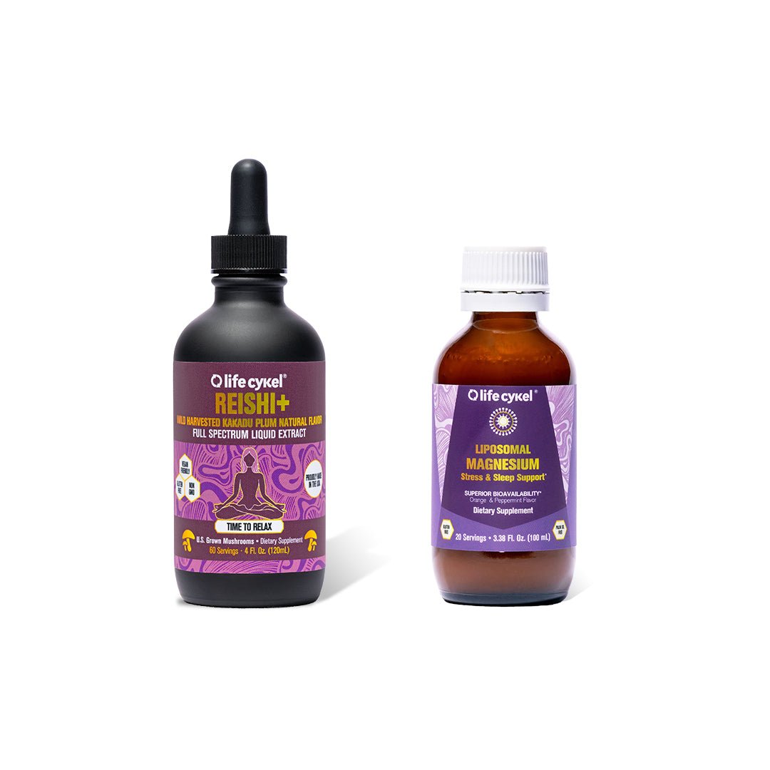 Stress & Sleep Pack - Reishi & Liposomal Magnesium Stress & Sleep Pack - Reishi & Liposomal Magnesium