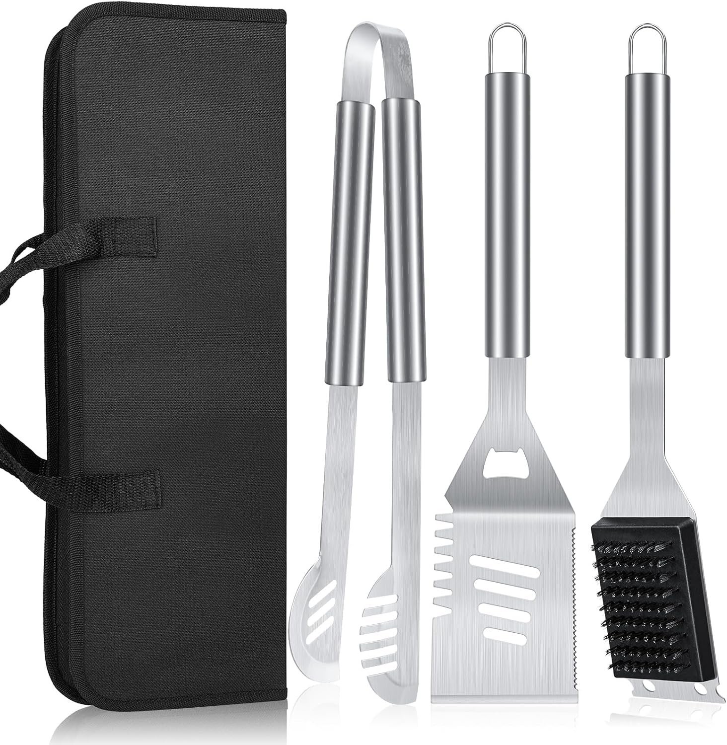 BBQ Tool Grilling Accessories, 16-Inch Stainless Steel BBQ Grill Tools BBQ Tool Grilling Accessories, 16-Inch Stainless Steel BBQ Grill Tools