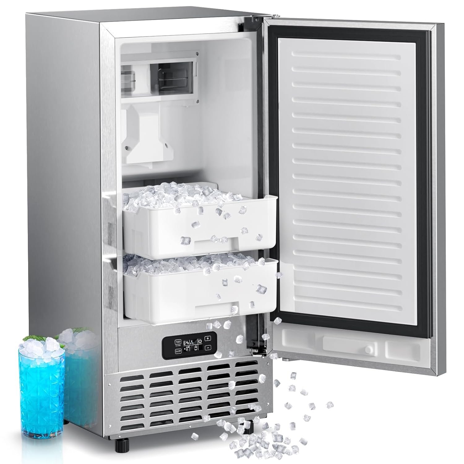 Kismile Commercial Under Counter Built-in Nugget Ice Maker Z5830N Kismile Commercial Under Counter Built-in Nugget Ice Maker Z5830N