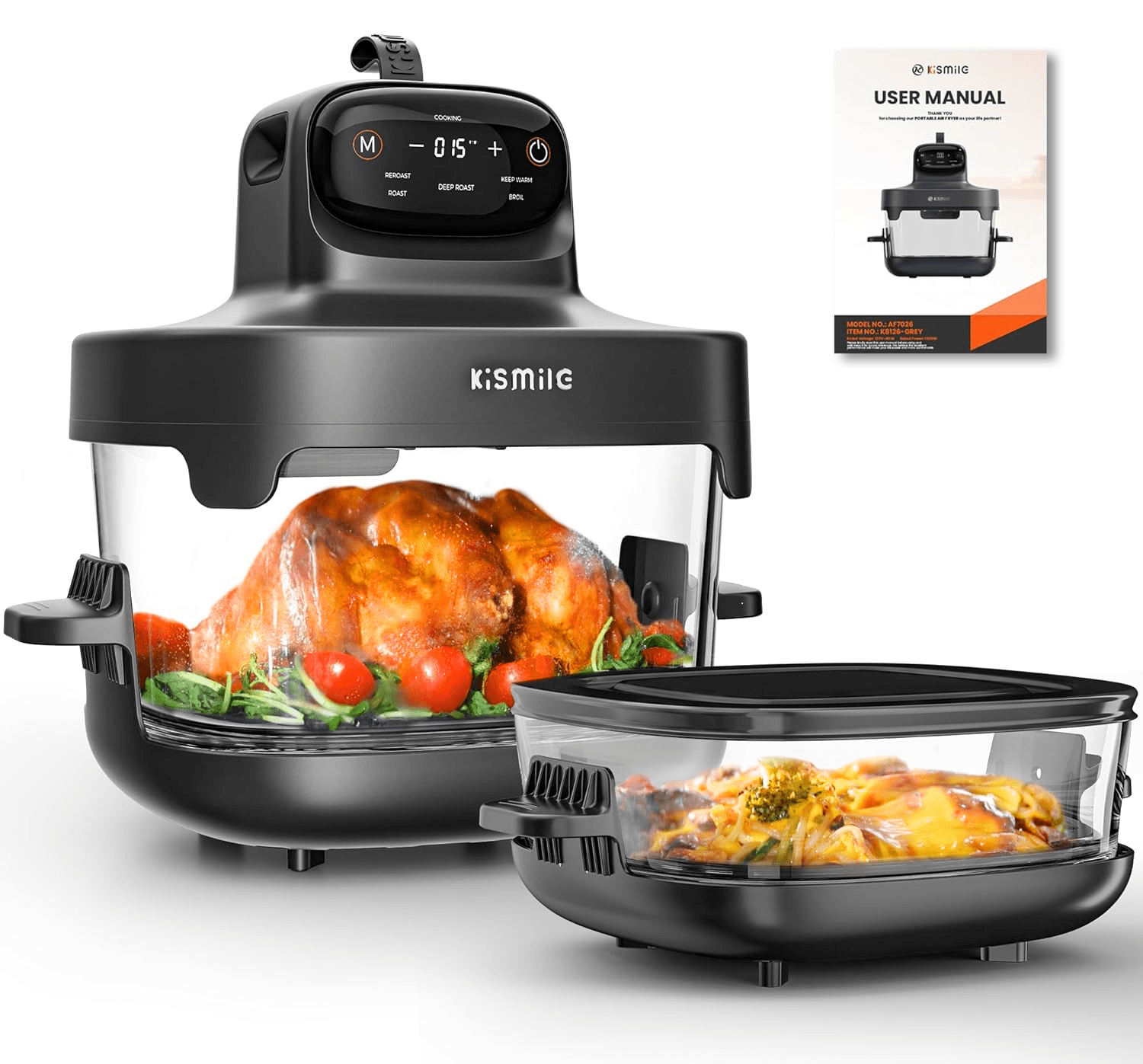 Kismile Roasti Portable Air Fryer 5-in-1 K8126 Kismile Roasti Portable Air Fryer 5-in-1 K8126
