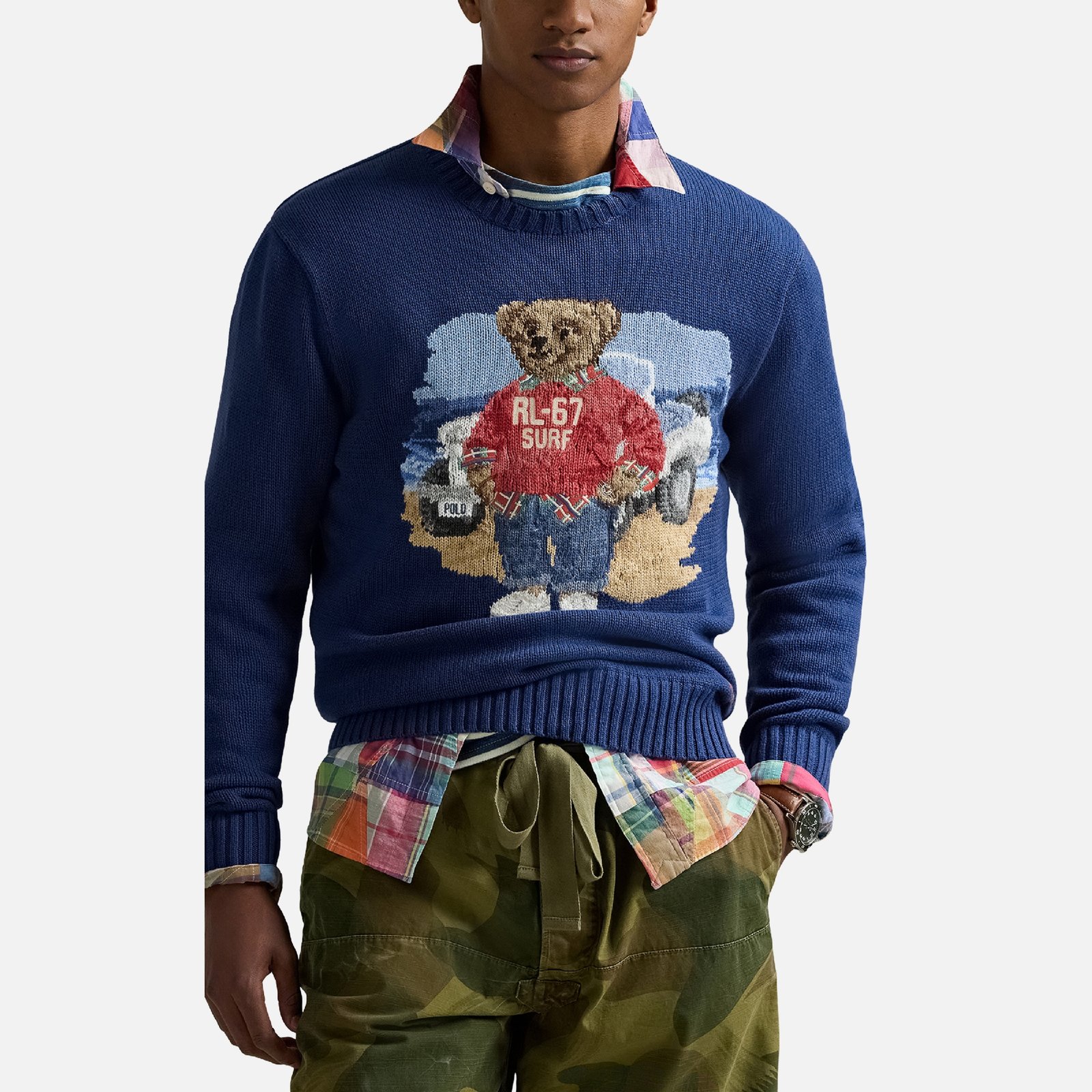 Polo Ralph Lauren Surfer Bear Cotton Knit Jumper Polo Ralph Lauren Surfer Bear Cotton Knit Jumper