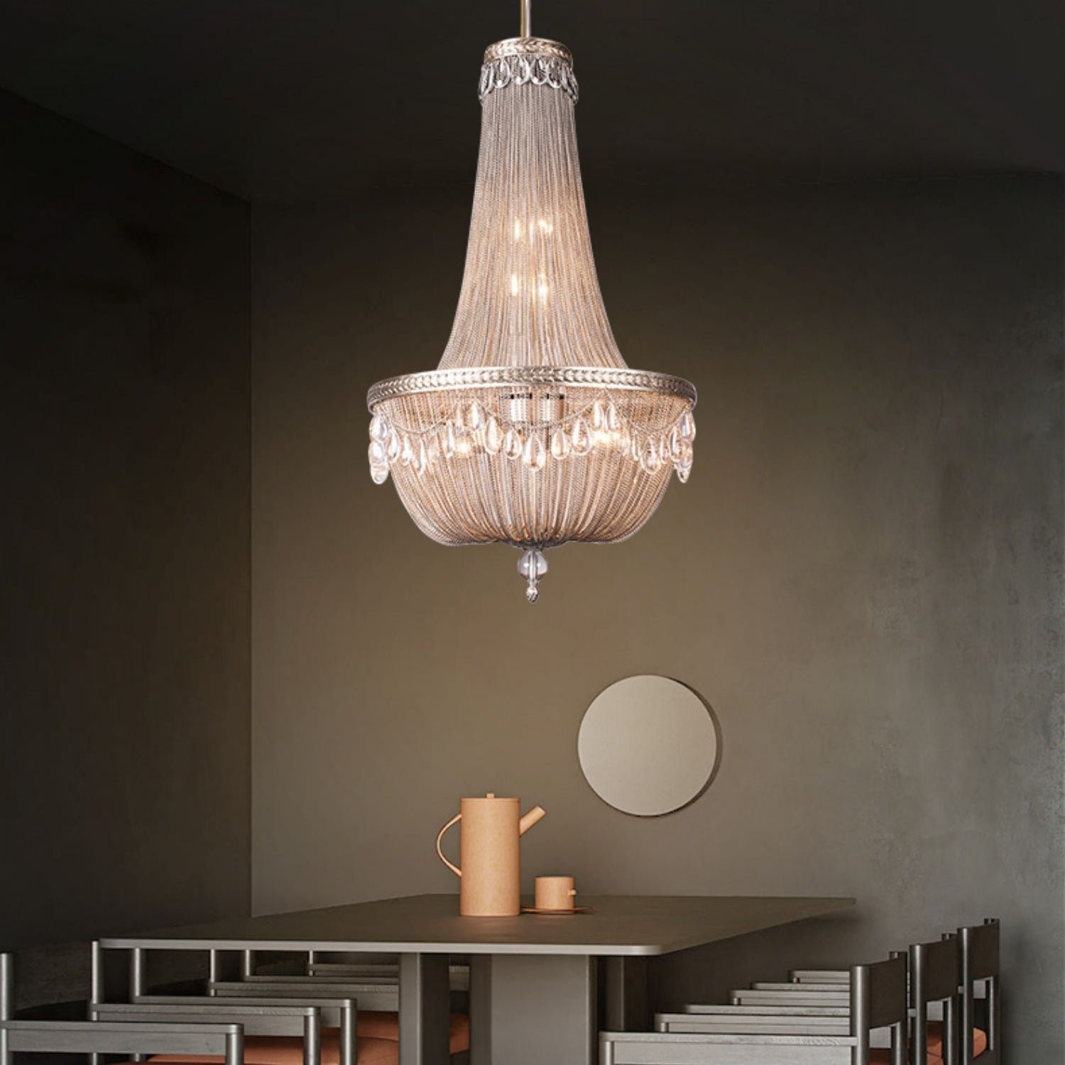 Oversize Modern Metal Art Luxury Crystal Chandelier for Duplex Hall/Staircase/Villa/Foyer Oversize Modern Metal Art Luxury Crystal Chandelier for Duplex Hall/Staircase/Villa/Foyer