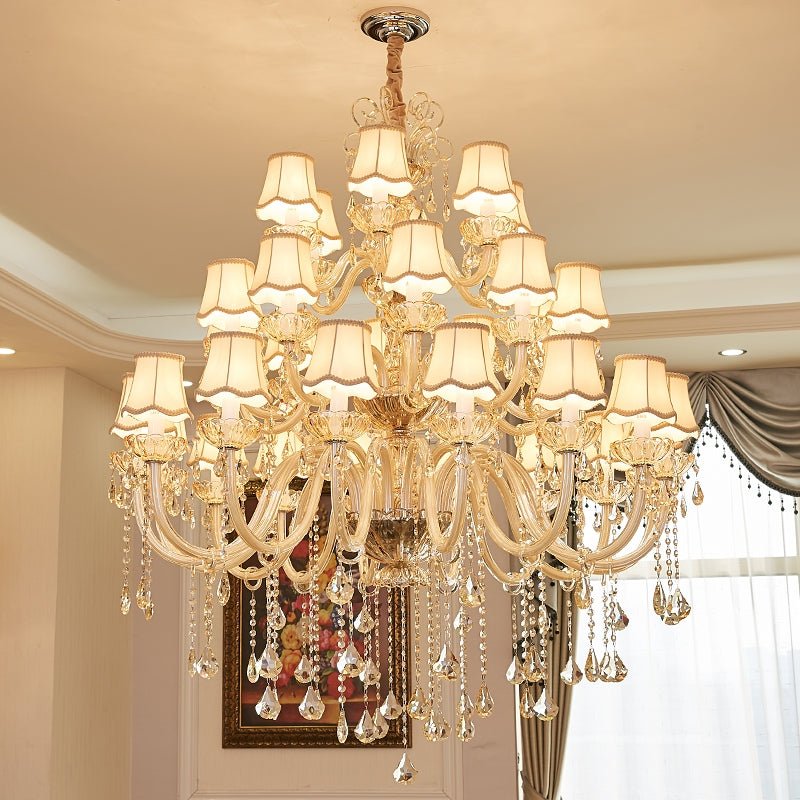 Extra Large Luxury Multi-Tiered Crystal Pendant Chandelier for High-Ceiling Rooms Extra Large Luxury Multi-Tiered Crystal Pendant Chandelier for High-Ceiling Rooms