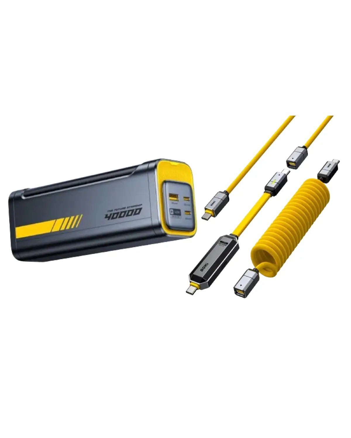 AOHI Starship 2-in-1 40000mAh PD3.1 140W Power Bank with Future Magflash Charging & Data Storage Cable Set AOHI Starship 2-in-1 40000mAh PD3.1 140W Power Bank with Future Magflash Charging & Data Storage Cable Set