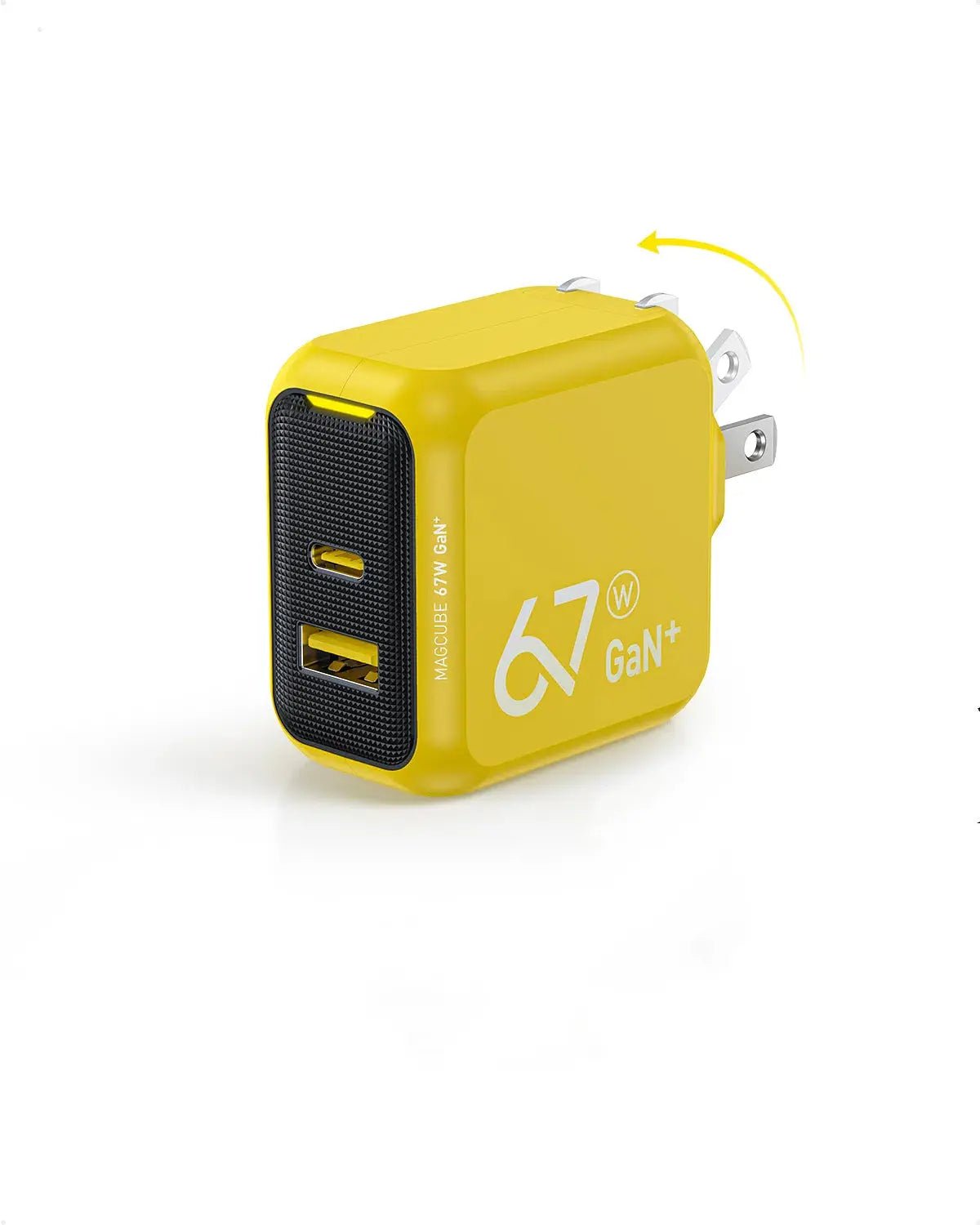 AOHI Magcube 67W Dual-Port Foldable GaN Charger (Yellow/Black) AOHI Magcube 67W Dual-Port Foldable GaN Charger (Yellow/Black)
