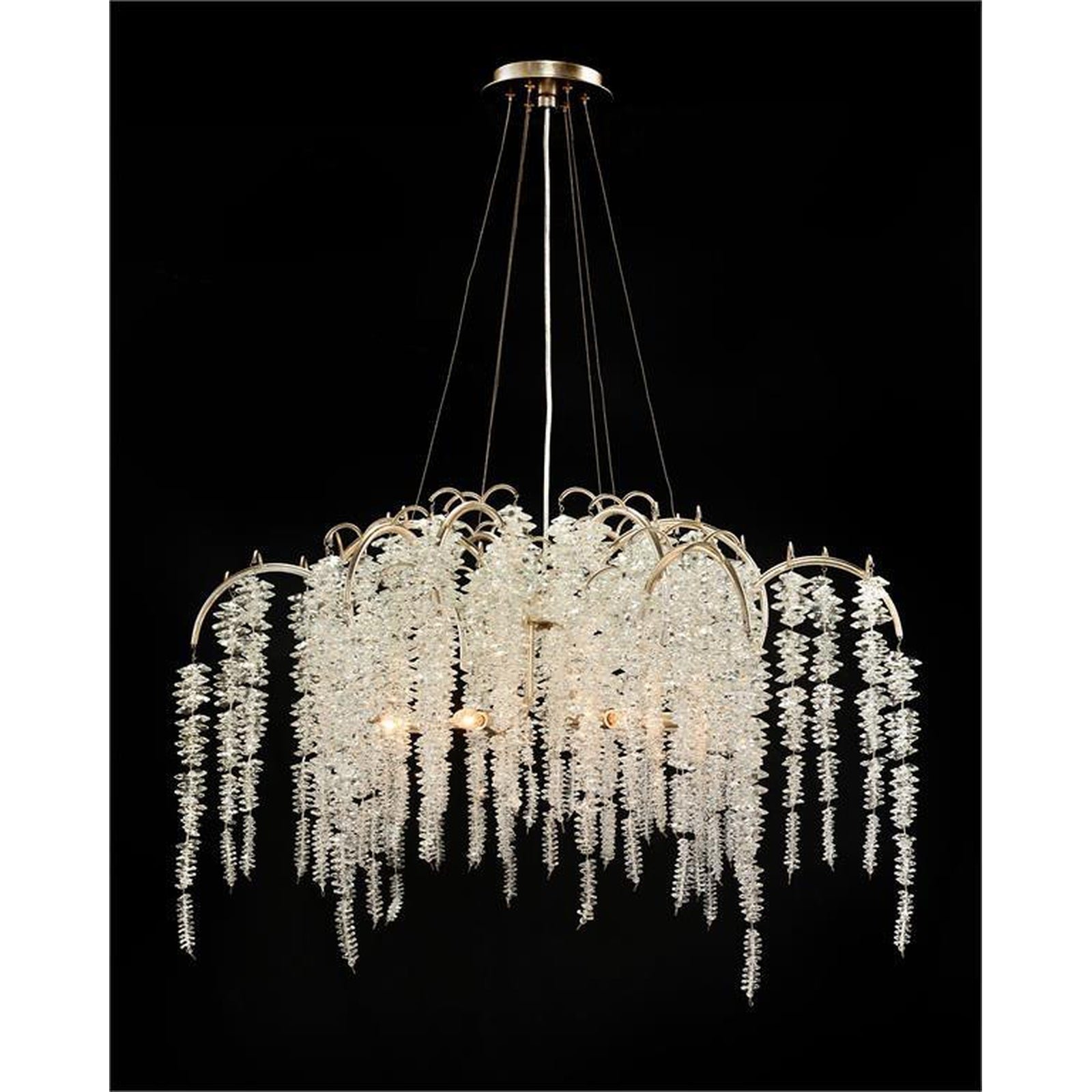 Lunavire Cascading Crystal Six-Light Chandelier Lunavire Cascading Crystal Six-Light Chandelier