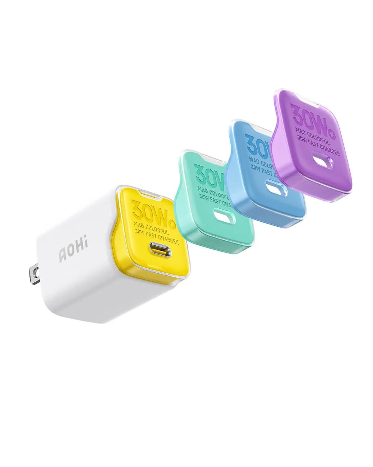 AOHI Magcolorful 30W Magnetic Replaceable Foldable GaN Fast Charger AOHI Magcolorful 30W Magnetic Replaceable Foldable GaN Fast Charger