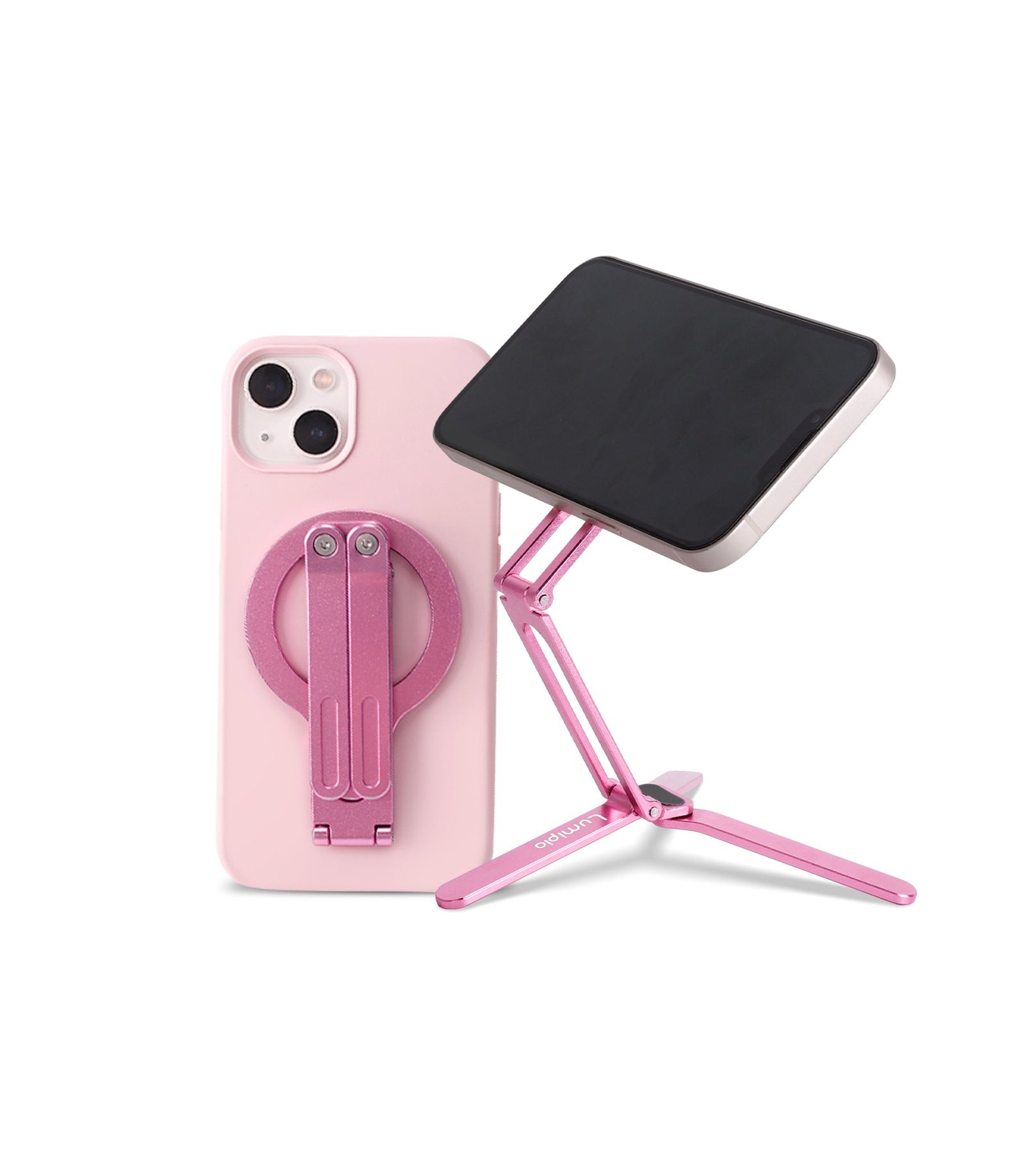 Portable Magnetic Cell Phone Stand for iPhone-Pink Portable Magnetic Cell Phone Stand for iPhone-Pink