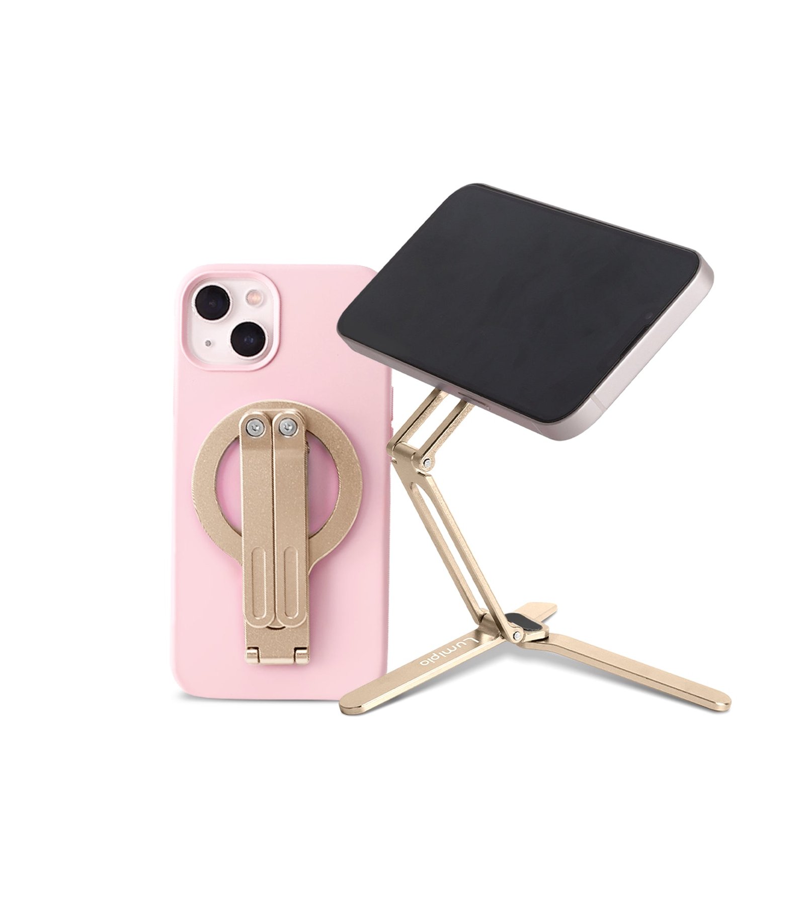 Portable Magnetic Phone Stand for iPhone-Golden Portable Magnetic Phone Stand for iPhone-Golden
