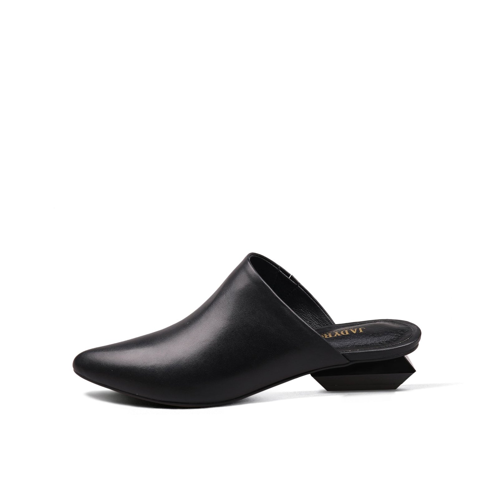 Low Heel Leather Mules Low Heel Leather Mules