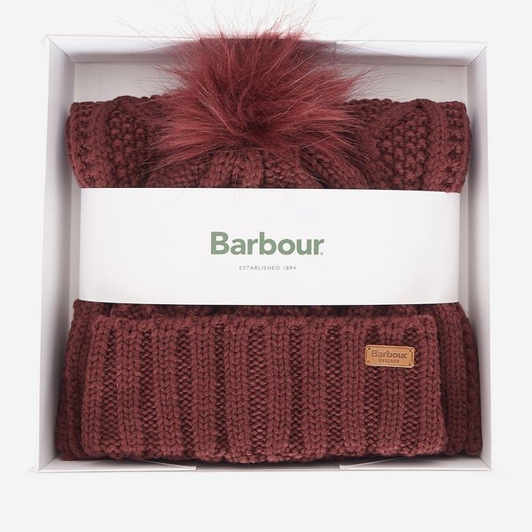 Barbour Ridley Knit Beanie And Scarf Gift Set Barbour Ridley Knit Beanie And Scarf Gift Set