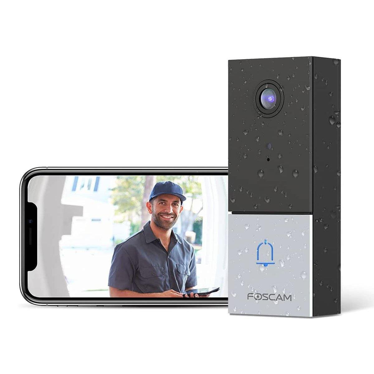 Foscam 2K 4MP 2.4Ghz/5Ghz Wi-Fi Home Security Smart Doorbell Foscam 2K 4MP 2.4Ghz/5Ghz Wi-Fi Home Security Smart Doorbell