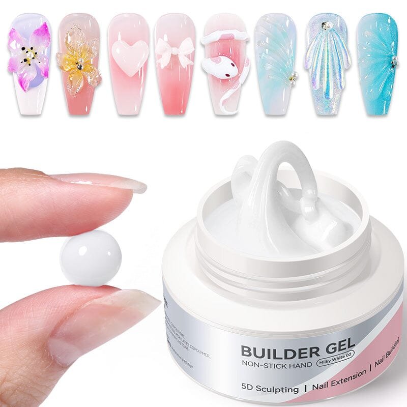 Hema-Free Non Stick Hand Extension Gel Milky White 60g Hema-Free Non Stick Hand Extension Gel Milky White 60g