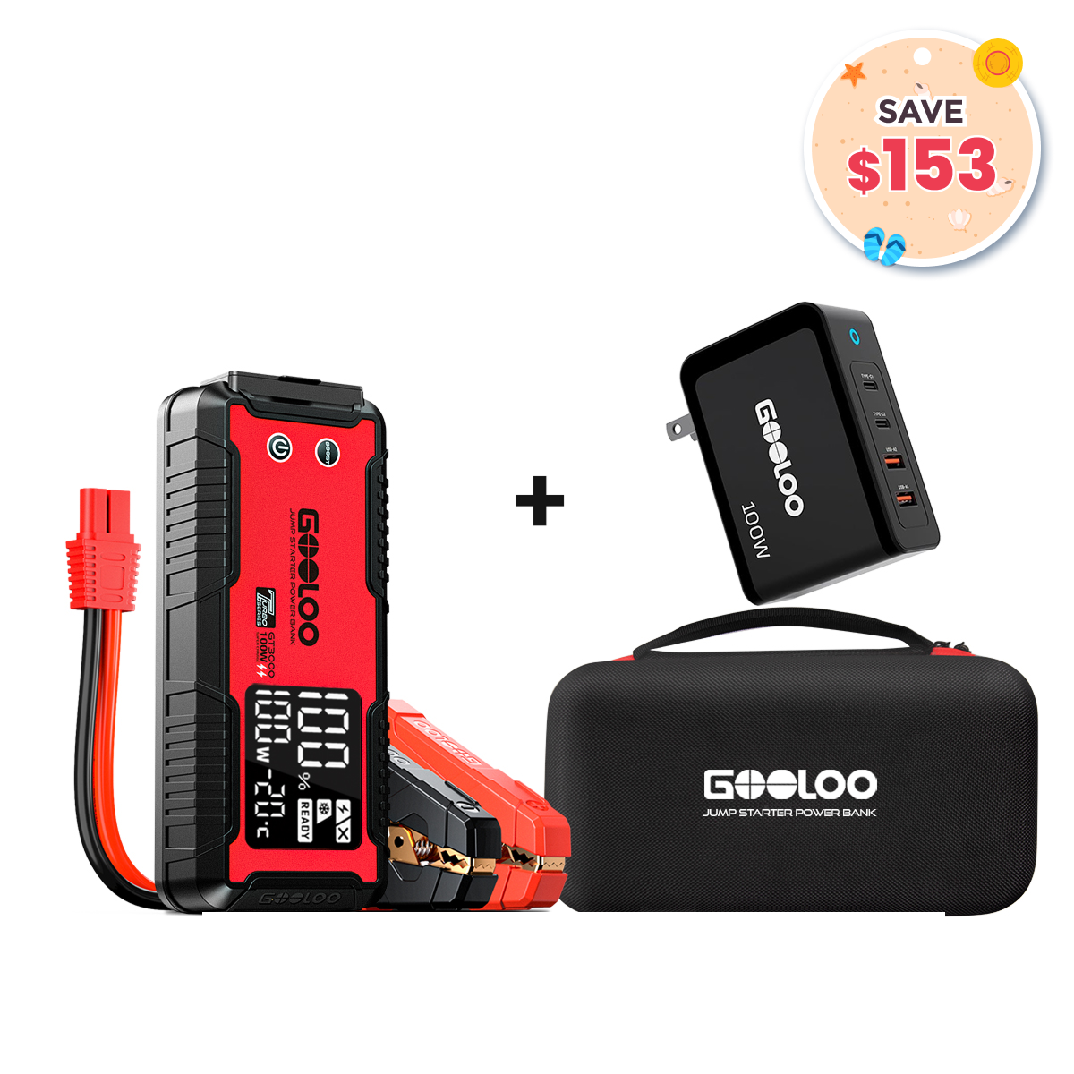 GOOLOO GT3000100W Fast ChargerEVA Box GOOLOO GT3000100W Fast ChargerEVA Box