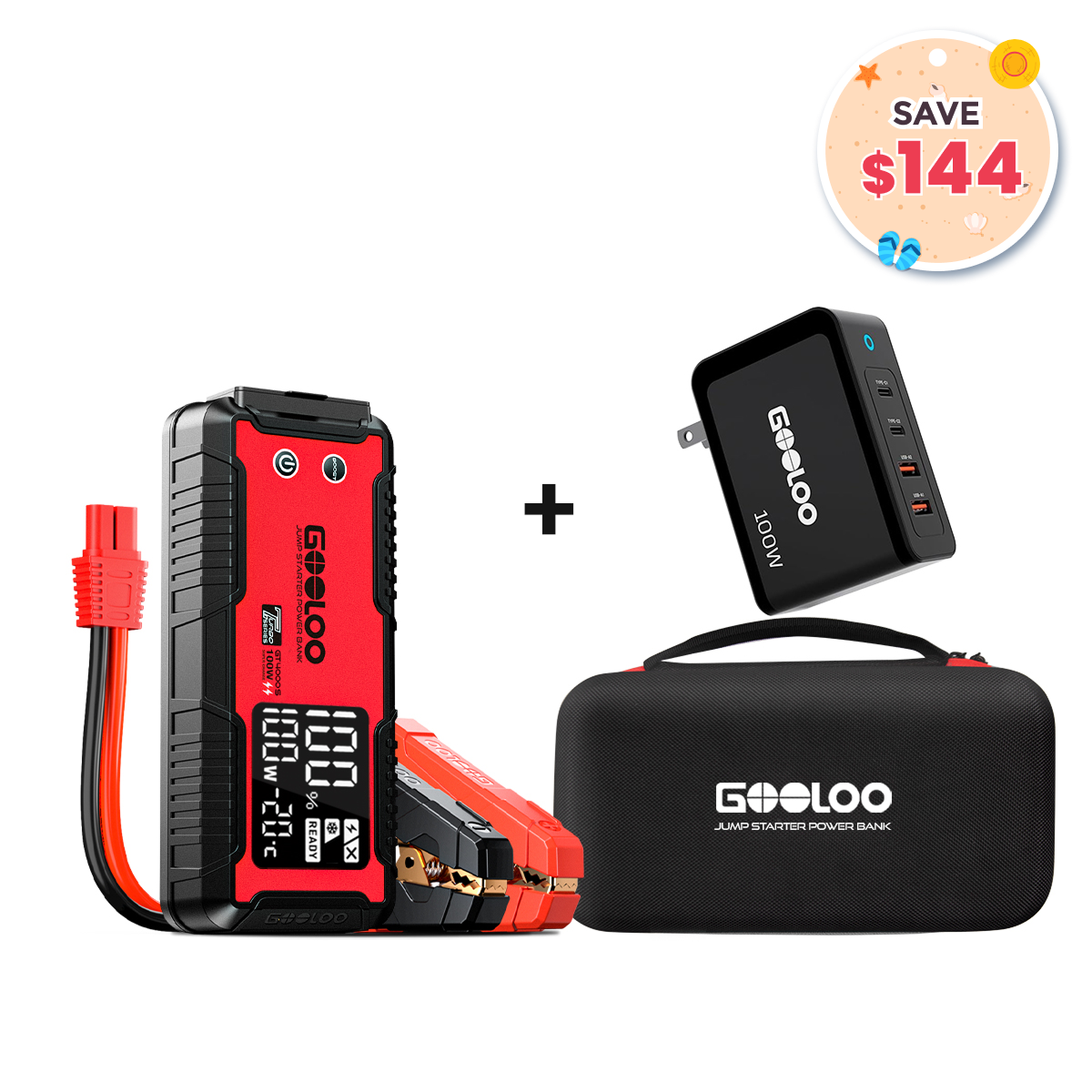 GOOLOO GT4000S100W Fast ChargerEVA Box GOOLOO GT4000S100W Fast ChargerEVA Box