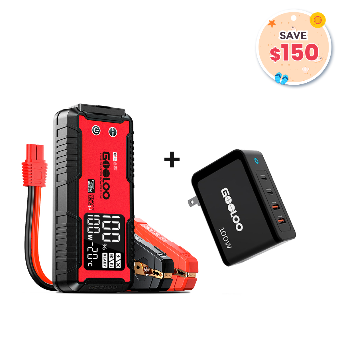 GOOLOO GT4000 with 100W Fast Wall Charger GOOLOO GT4000 with 100W Fast Wall Charger
