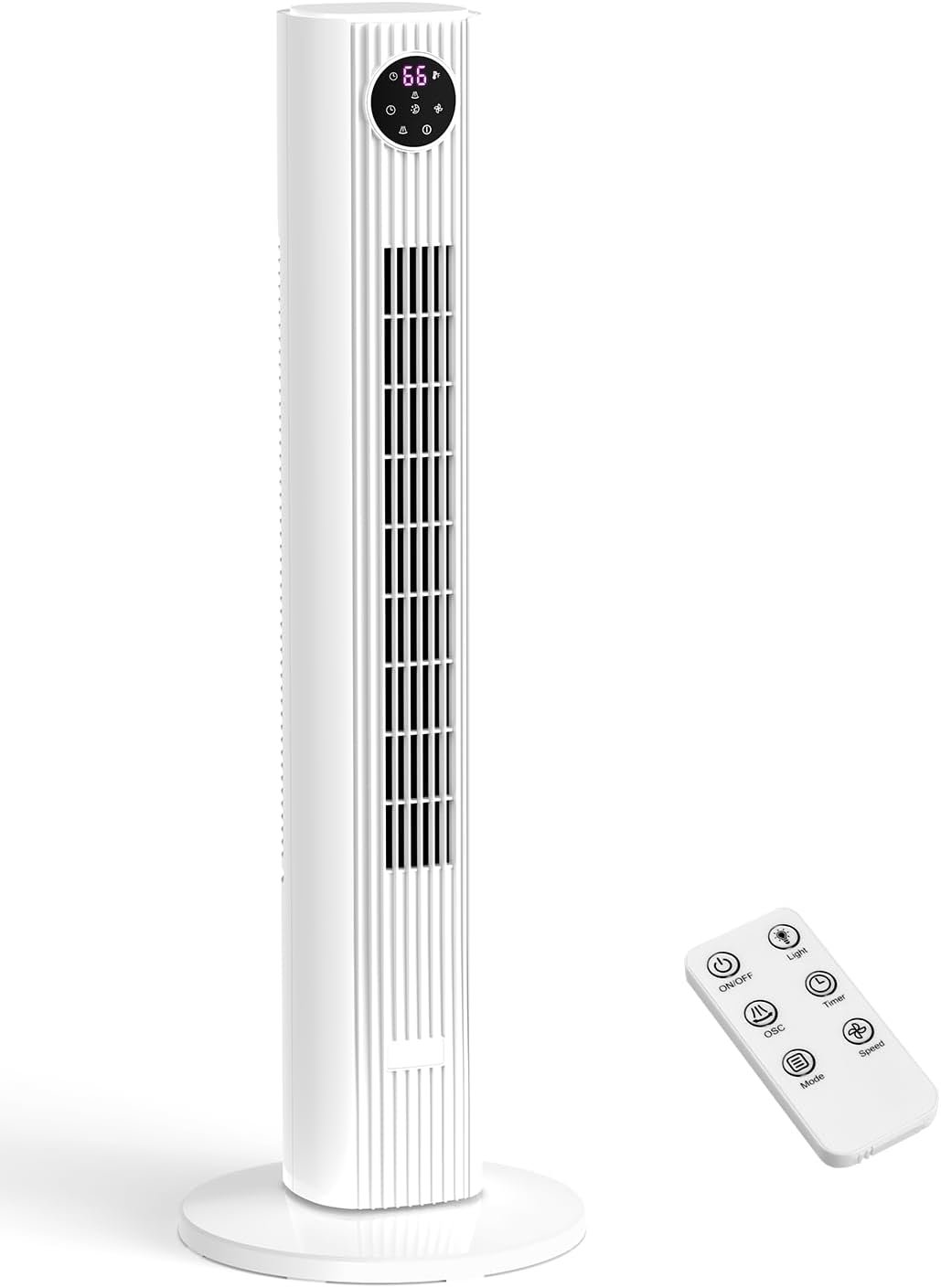 Tower Fan for Bedroom, 90 Oscillating Fan with 12H Timer, 37”Standing Fans with Remote, Bladeless Fan with 4 Modes & 3 Speeds Tower Fan for Bedroom, 90 Oscillating Fan with 12H Timer, 37”Standing Fans with Remote, Bladeless Fan with 4 Modes & 3 Speeds