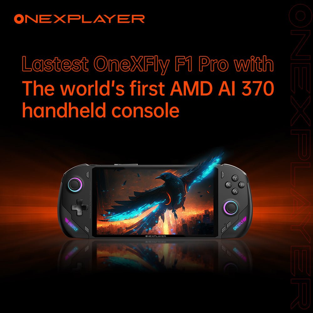 OneXFly F1 Pro: OLED 144Hz Ultimate Gaming Handheld Console SALE FREE GIFT (Save Big Together with Elite Pack/GPU 2) OneXFly F1 Pro: OLED 144Hz Ultimate Gaming Handheld Console SALE FREE GIFT (Save Big Together with Elite Pack/GPU 2)