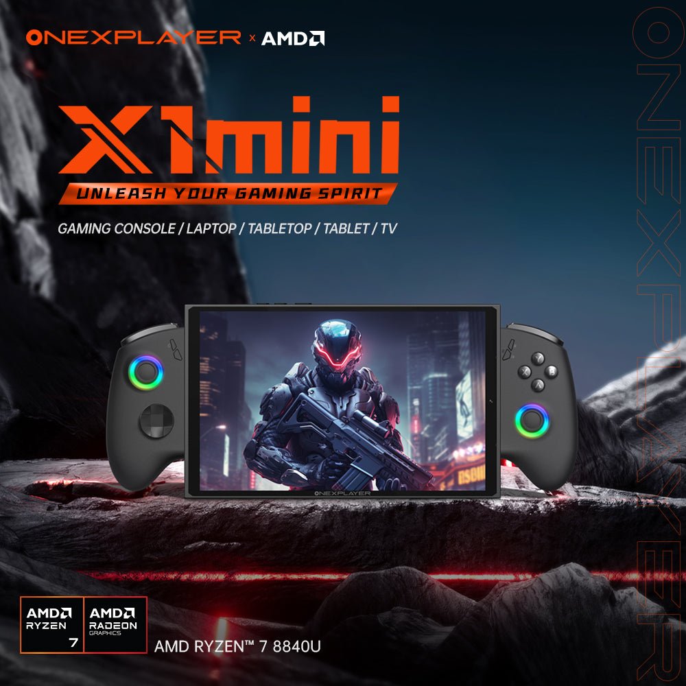 ONEXPLAYER X1 Mini AMD Ryzen 7 8840U 3-in-1 8.8 Screen Handheld Gaming Console PC SALE FREE GIFT (Save Big Together with Elite Pack/GPU 2) ONEXPLAYER X1 Mini AMD Ryzen 7 8840U 3-in-1 8.8 Screen Handheld Gaming Console PC SALE FREE GIFT (Save Big Together with Elite Pack/GPU 2)