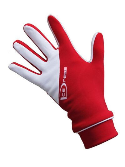 IceDress - Thermal Ice Skating Gloves IceDress-Sport (Red and White)