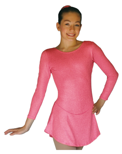 ChloeNoel DLS711 A-Line Swirls Sparkle Spandex Dress (Magic Pink)