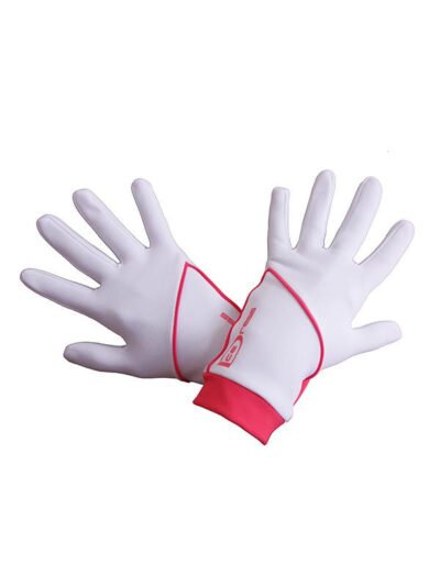 Icedress - Thermal Ice Skating Gloves IceDress (White and Hot Coral)
