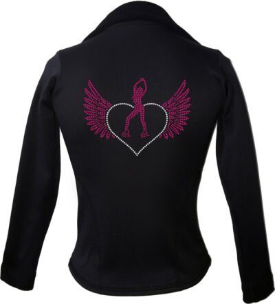 Kami-So Polartec Ice Skating Jacket - Skater Heart wings 3
