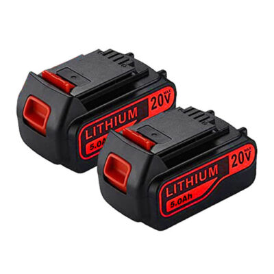 For Black and Decker 20V Battery 5Ah Replacement  LB2X4020 LBXR20 Lithium Battery 2 Pack