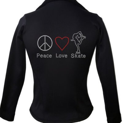 Kami-So Polartec Ice Skating Jacket - Peace Love Skate 2