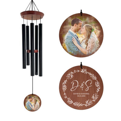 Astarin Personalized Wedding Anniversary Wind Chimes,Housewarming Wedding Gift -007