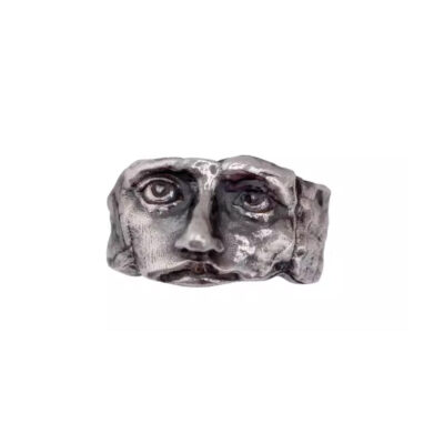 MUKTANK x QUANDO Mask Silver Ring