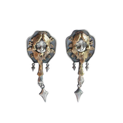 MUKTANK x QUANDO Wangliang Silver Earrings