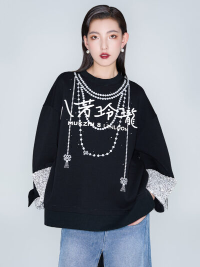 MUKZIN Linglong Bafang Linglong Air Cotton Design Sweatshirt