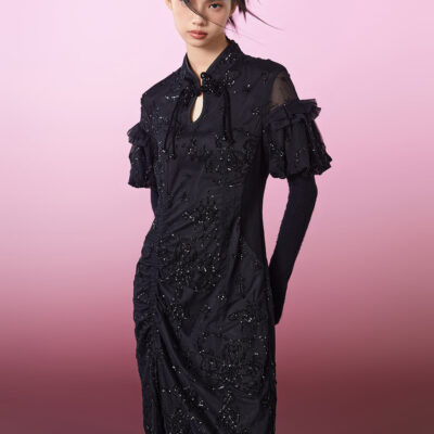 MUKZIN Sequin Embroidery New High-quality Dress Cheongsam