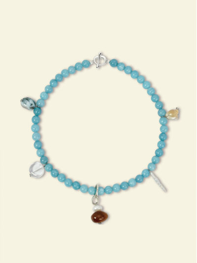 MUKTANK x JUUNNGLE NANAX Moonlake Blue Necklace