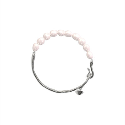MUKTANK x PEARLONA Dangerous Garden -Long Leg Mushroom Baroque Pearl Bracelet
