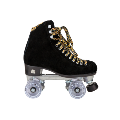 Riedell Quad Roller Skates - Panther Suede (Black)