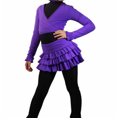 IceDress - Ice Skating Skirts - Lambada (Size CL, Purple)