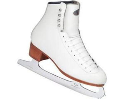 Ice Skates Riedell 355 Adult White Size 4.5 B/A Boot Only (Old Model)