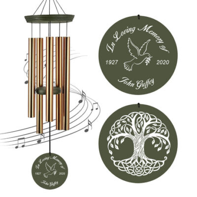 Astarin Personalized Memorial Wind Chimes,Sympathy Gift for loss of loved ones-014