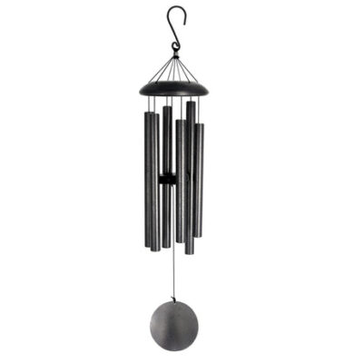 36 Inch Metal Series Large Metal Wind Chimes Gray